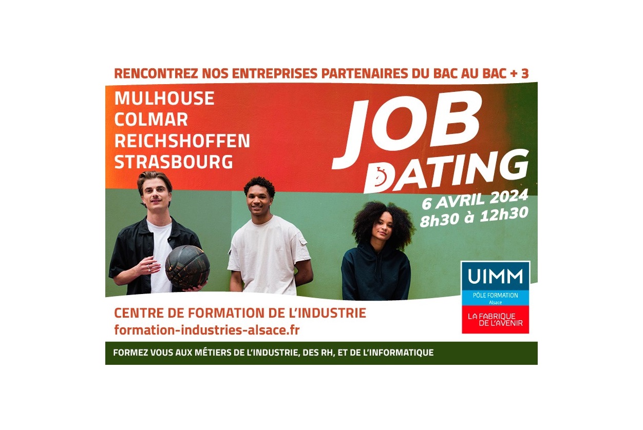 Job Dating im Ausbildungszentrum der Industrie am 6. April 2024