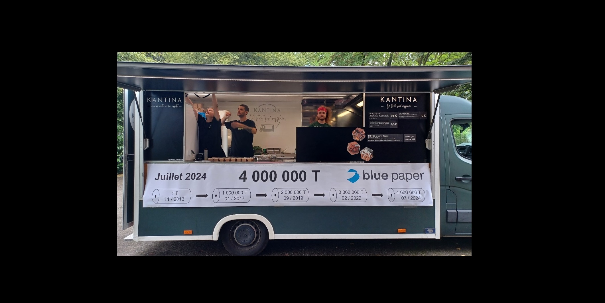 Celebrating 4 million tonnes of paper